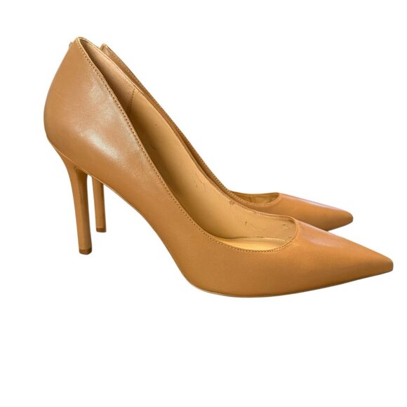 Sam Edelman Women's Leather Pumps Soft Beige Tan Size 9.5 N (Narrow) Rare - Picture 1 of 8